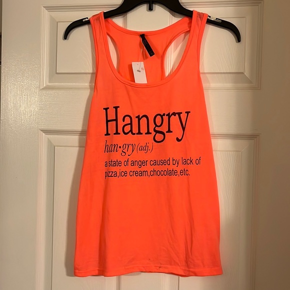 Electric Pink “hangry” tank - Picture 1 of 3